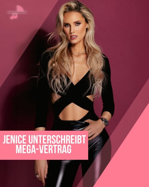 Schlagerstar Jenice unterschreibt Mega-Vertrag bei Branchen-Riesen