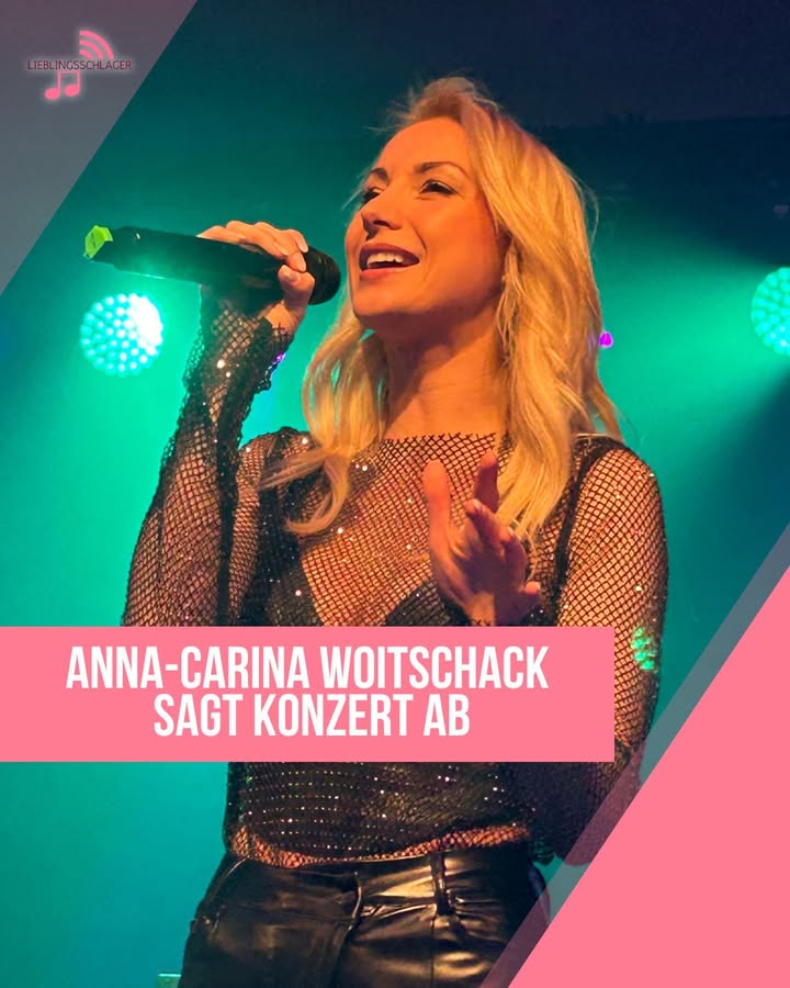Anna-Carina Woitschack sagt Konzert ab – doch es gibt bereits ein neues Highlight für Fans