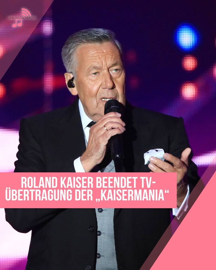Roland Kaiser beendet TV-Übertragung der „Kaisermania“ – Fans reagieren enttäuscht