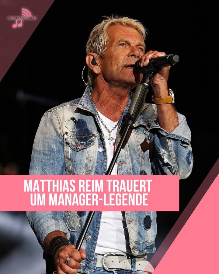 Matthias Reim trauert um Manager-Legende Dieter Weidenfeld