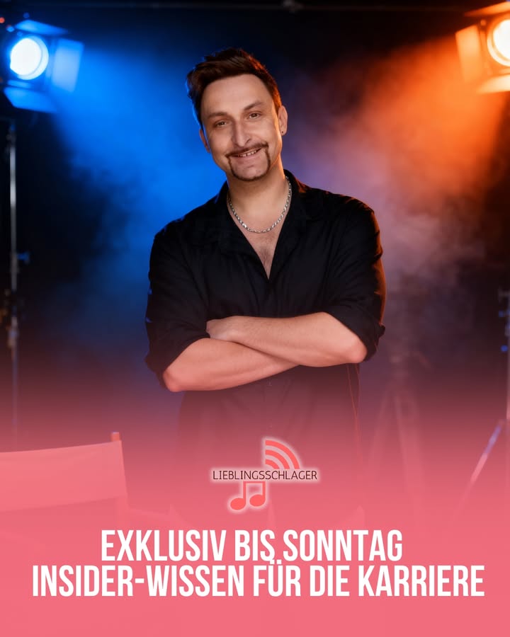 Ein kurzer Blick hinter die Kulissen der Schlagerwelt. 🎬