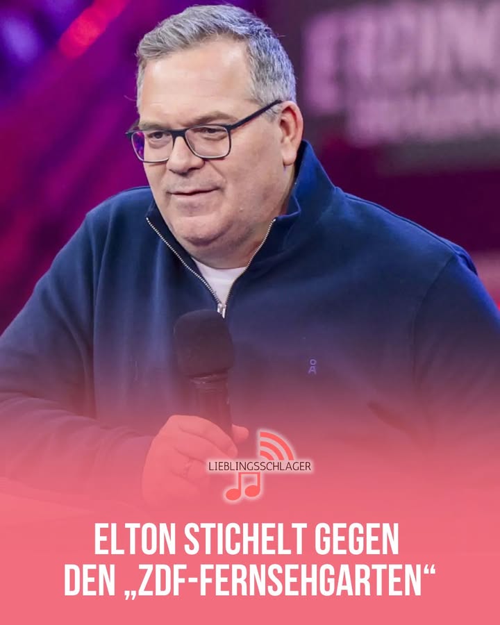 Elton stichelt gegen den „ZDF-Fernsehgarten“ – und sorgt vor Andrea Kiewel für Lacher