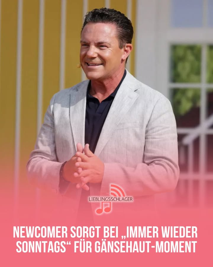Schlager-Newcomer sorgt bei „Immer wieder sonntags“ für Gänsehaut-Moment