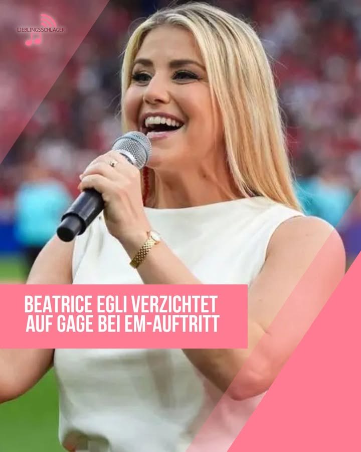 Beatrice Egli verzichtet auf Gage bei EM-Auftritt – Schweizer Sängerin setzt Zeichen für Gleichberechtigung