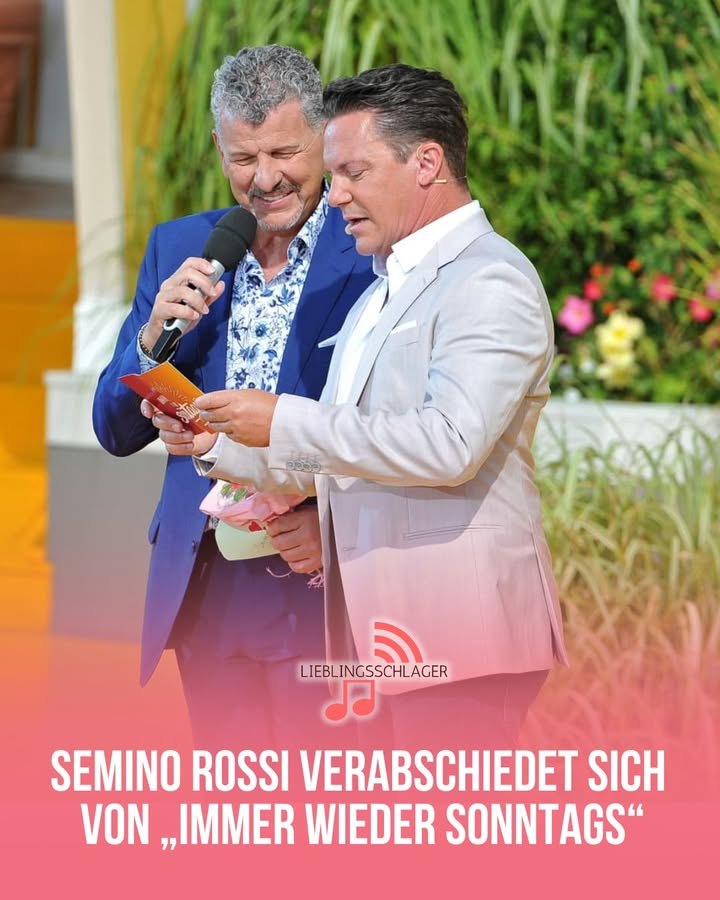 Semino Rossi verabschiedet sich mit emotionalen Worten von „Immer wieder sonntags“
