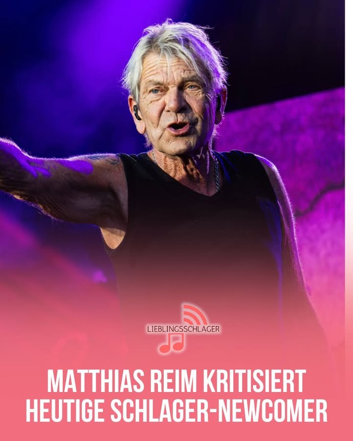 Matthias Reim kritisiert heutige Schlager-Newcomer