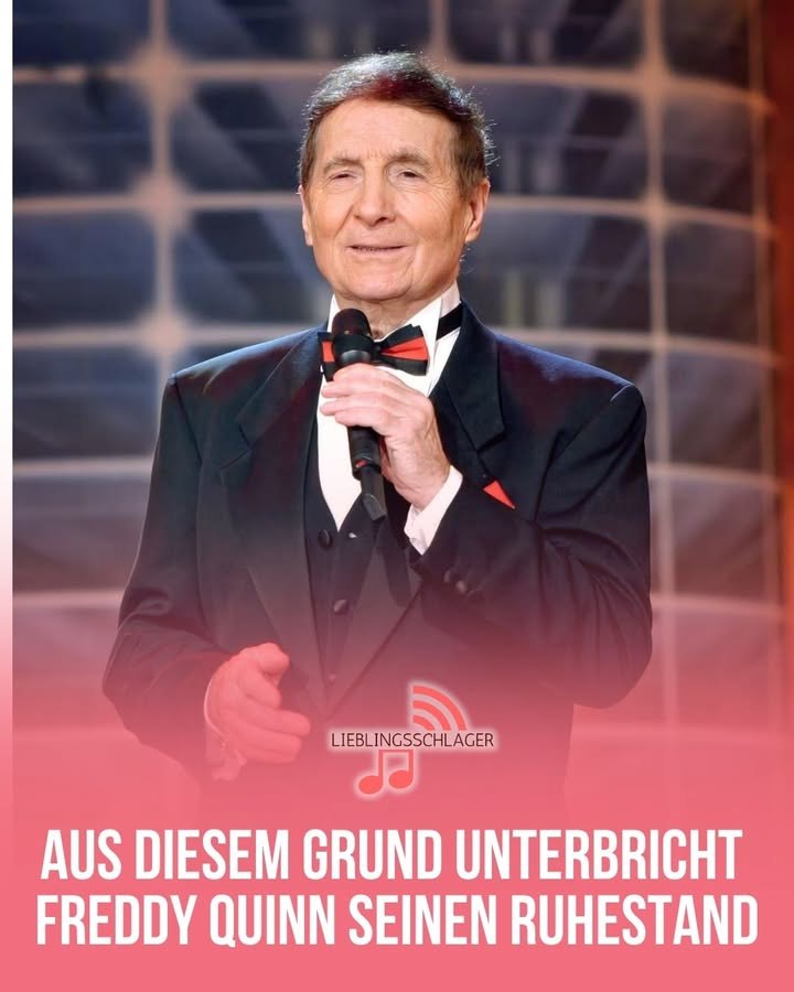 Freddy Quinn unterbricht seinen Ruhestand für eine ganz besondere Herzenssache