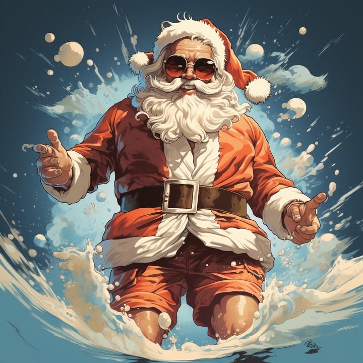 "Nikolaus trägt Badehose"