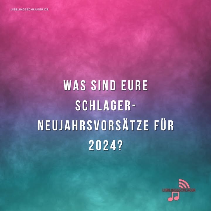 Was sind eure Schlager-Neujahrsvorsätze für 2024? Plant ihr, ein Konzert eures Lieblingskünstlers zu besuchen oder ein bestimmtes Album zu k…