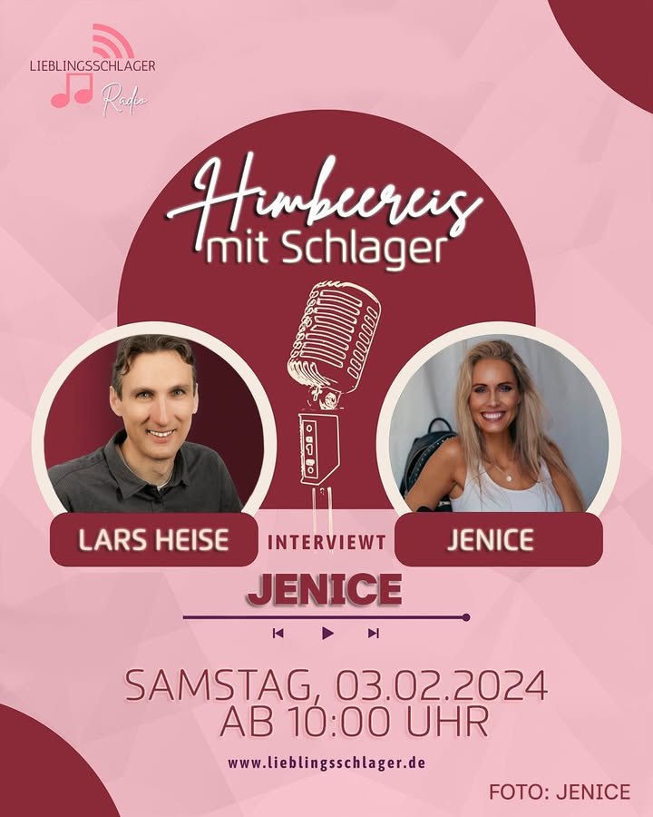 Diesen Samstag startet wieder eine spannende Ausgabe von "Himbeereis mit Schlager" auf eurem Lieblingsschlager Radio! 🍧🎤