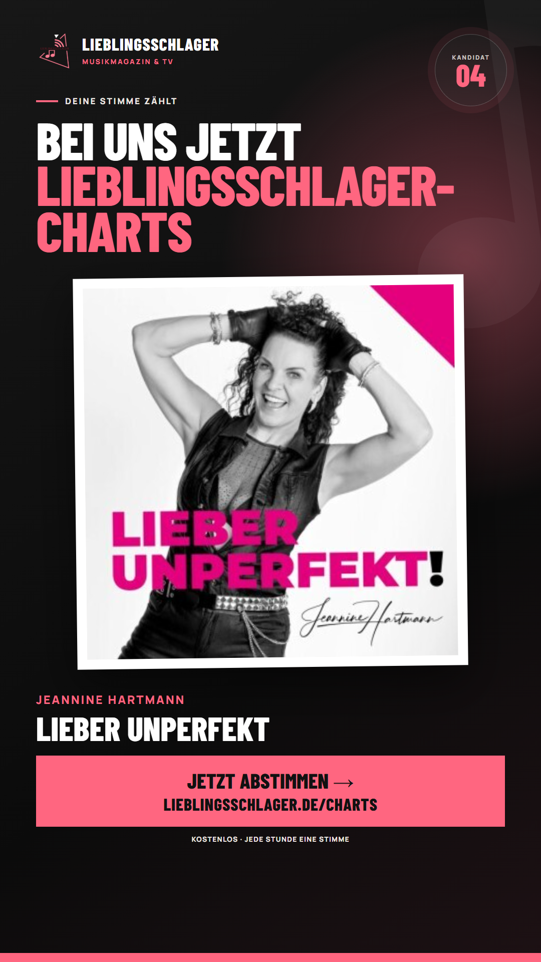 Story-Grafik für Jeannine Hartmann – Lieber unperfekt