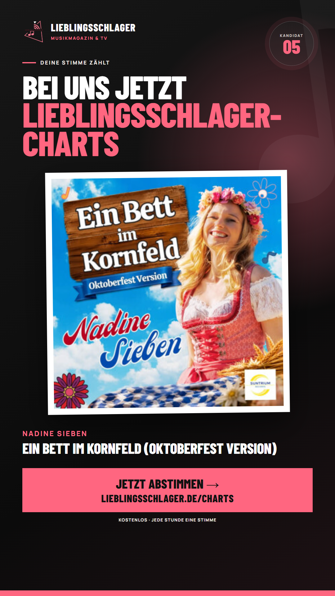 Story-Grafik für Nadine Sieben – Ein Bett im Kornfeld (Oktoberfest Version)